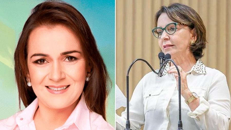 Adriane Lopes (PP) e Emília Corrêa (PL), as duas prefeitas eleitas em capitais - Arte/UOL