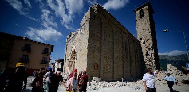 Amatrice é considerada um patrimônio muito importante, uma cidade projetada fundada no século 12 - Filippo Monteforte/ AFP