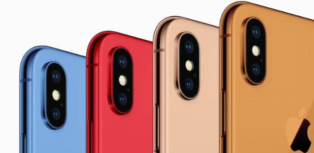 Supostas cores de um modelos de iPhone para 2018 - Reprodução