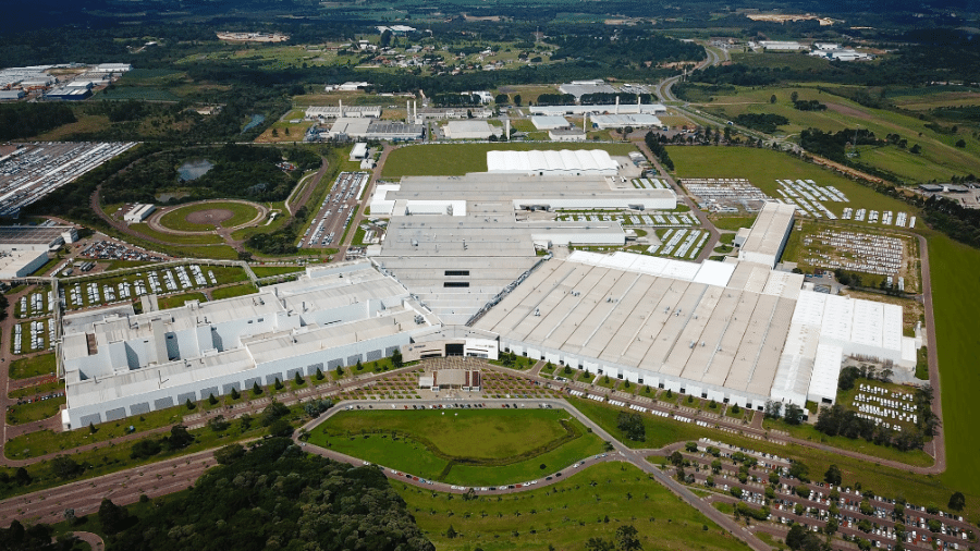 Fábrica da Volkswagen em São José dos Pinhais, no Paraná - Divulgação Volkswagen
