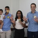 29.nov.2020 - O candidato à prefeitura de Vitória (ES) Delegado Pasolini (à dir.), do Republicanos, vota neste domingo (29), na Escola FDV, na capital capixaba, no segundo turno das eleições 2020. - GILSON BORBA/FUTURA PRESS/ESTADÃO CONTEÚDO