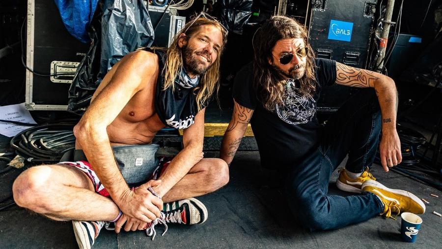 Taylor Hawkins e Dave Grohl no Lollapalooza Argentina  - Reprodução/Instagram