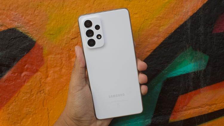 Traseira do Galaxy A53 5G - Guilherme Tagiaroli/Tilt - Guilherme Tagiaroli/Tilt