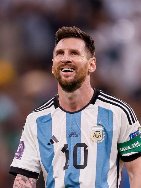 Lionel Messi durante partida entre contra o México, válida pela segunda rodada da fase de grupos da Copa 2022 - MARCELO MACHADO DE MELO/ESTADÃO CONTEÚDO