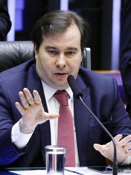 Rodrigo Maia discursou antes de anunciar resultado da votação - Pablo Valadares/Câmara dos Deputados