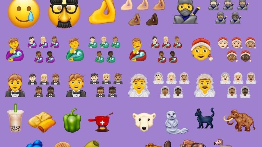 Novos emojis que serão disponibilizados este ano - Divulgação