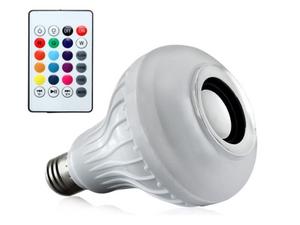 Lampada Led 12w Rgb Caixa Som Bluetooth 2 Em 1 Mp3 Musicbulb - Divulgação - Divulgação