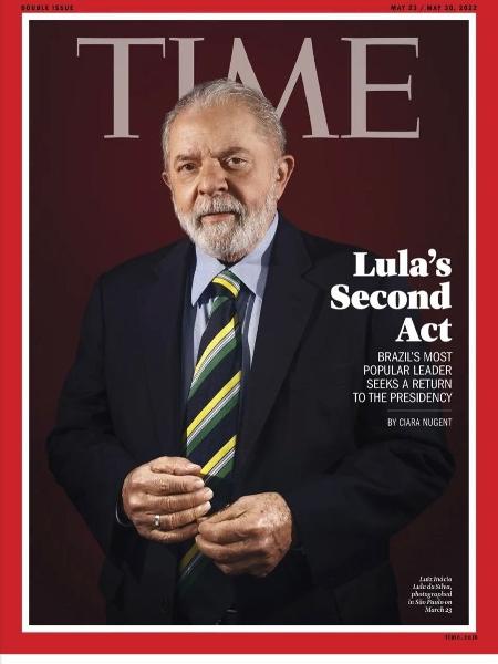 Ex-presidente Luiz Inácio Lula da Silva é capa da revista norte-americana Time nesta semana - Reprodução