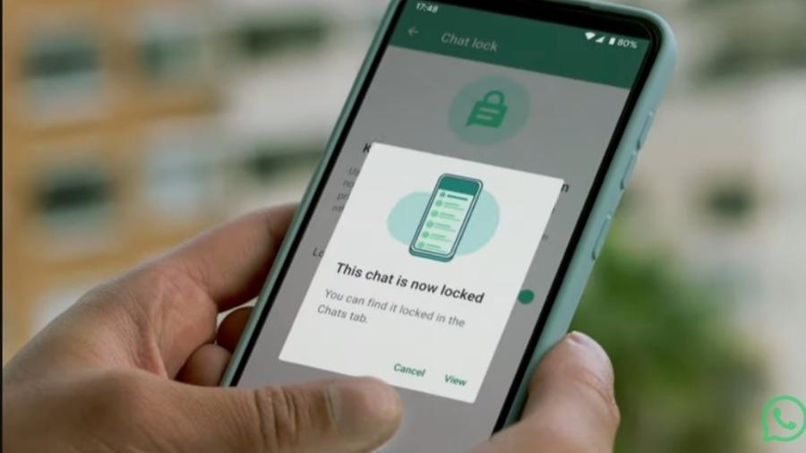 Recurso de proteção de conversas do WhatsApp