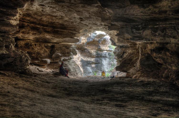 Entrada principal da caverna Furna Feia, que dá nome ao Parque Nacional Furna Feia
