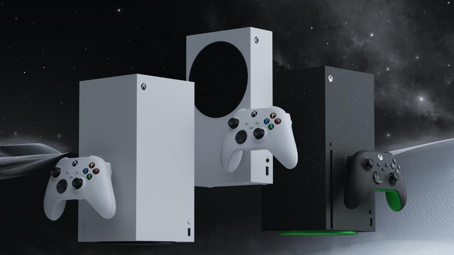 Novos Xbox Series S e Series X com 1 TB de armazenamento vêm sem mídia física; Xbox Series X Special Edition (na cor preta) tem 2 TB e suporte a mídia física