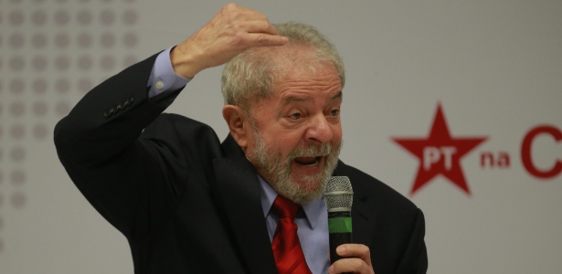 24.abr.2017 - Ex-presidente Luiz Inácio Lula da Silva participa de seminário promovido pelo PT em São Paulo - Dida Sampaio/Estadão Conteúdo