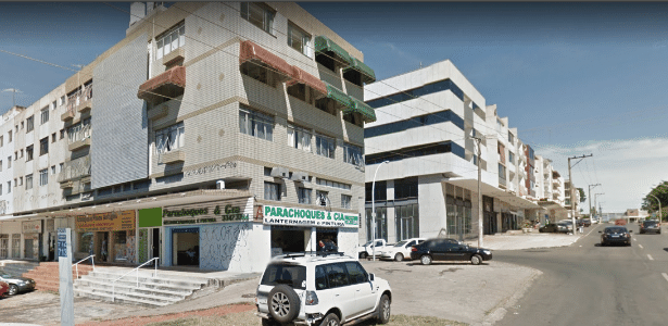 Fachada do prédio que o assaltante tentou escalar, em Brasília - Reprodução/Google Street View