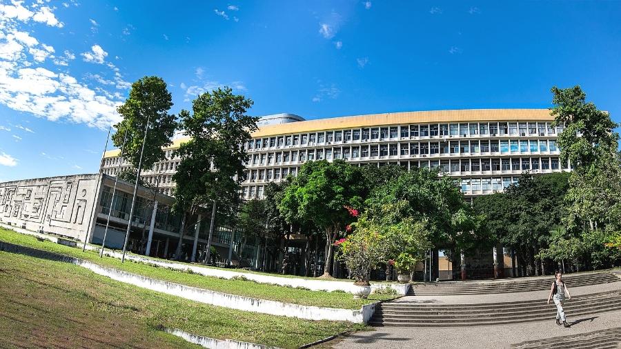 Panorâmica do edifício Jorge Machado Moreira, que abriga EBA, FAU, Ippur e Reitoria_Raphael Pizzino, da UFRJ  - Divulgação