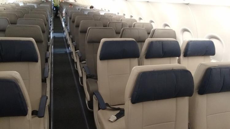 A321neo tem capacidade para 214 passageiros, sendo 42 no Espaço Azul - Vinícius Casagrande/UOL
