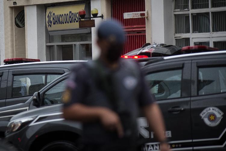 Policial da Rota em operação no centro de São Paulo