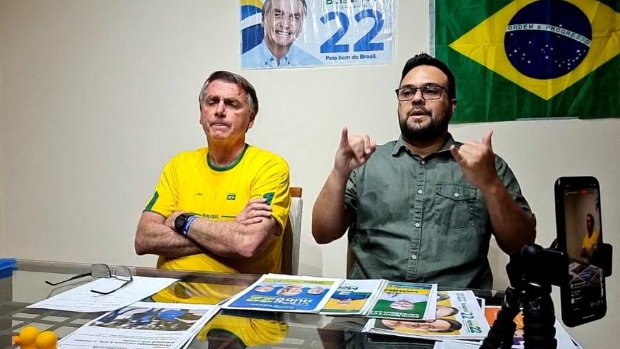 Live diária do presidente e candidato à reeleição, Jair Bolsonaro PL) - Reprodução