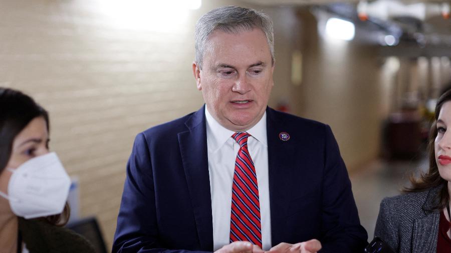 O deputado republicano James Comer, Presidente da Comissão de Fiscalização da Câmara dos Representantes dos Estados Unidos. - 10.jan.2023 -  Jonathan Ernst/Reuters