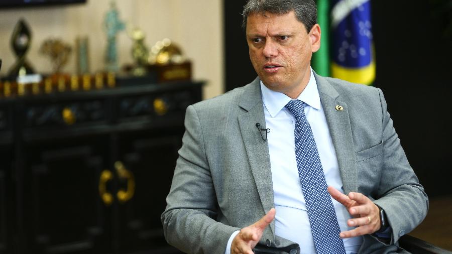 O governador de São Paulo, Tarcísio de Freitas - Arquivo - Marcelo Camargo/Agência Brasil