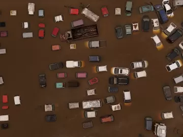 O que será feito com o 'mar de carros' destruídos pela enchente no Sul