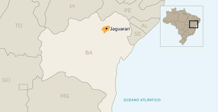 Localização Jaguarari