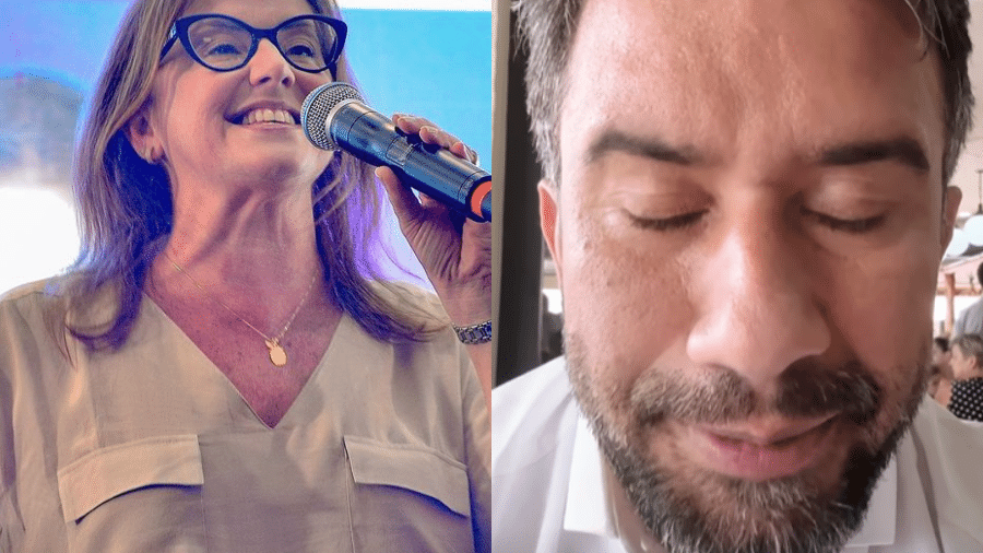 Mara Bertaiolli (PL) eleita para a Prefeitura de Mogi das Cruzes e Caio Cunha (PV), que não foi reeleito - Reprodução/Instagram