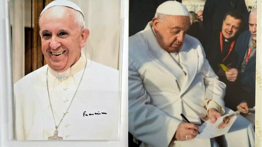 Foto é anunciada por mais de R$ 140 mil e promete enviar convite do Vaticano junto ao comprador Foto é anunciada por mais de R$ 140 mil e promete enviar convite do Vaticano junto ao comprador