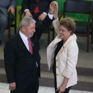 Lula, durante cerimônia de posse como ministro-chefe da Casa Civil, nesta quinta, em Brasília - André Dusek/Estadão Conteúdo