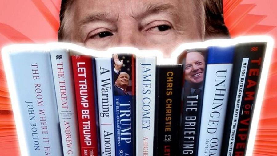 Livros sobre Donald Trump, presidente norte-americano, abordam as diversas facetas do empresário - BBC