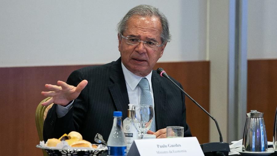Paulo Guedes participou de reunião na Comissão de Relações Exteriores do Senado - Washington Costa/Ministério da Economia