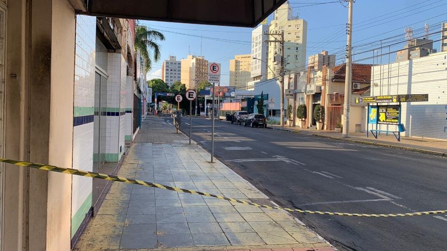 Ruas do centro ficam interditadas após ataques a bancos em Araçatuba, interior de São Paulo - Riatoan Rodrigues