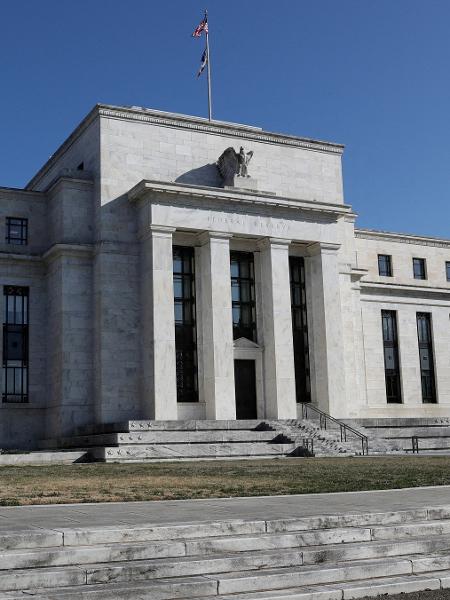 Edifício-sede do Fed, o banco central dos EUA, em Washington Edifício-sede do Fed, o banco central dos EUA, em Washington