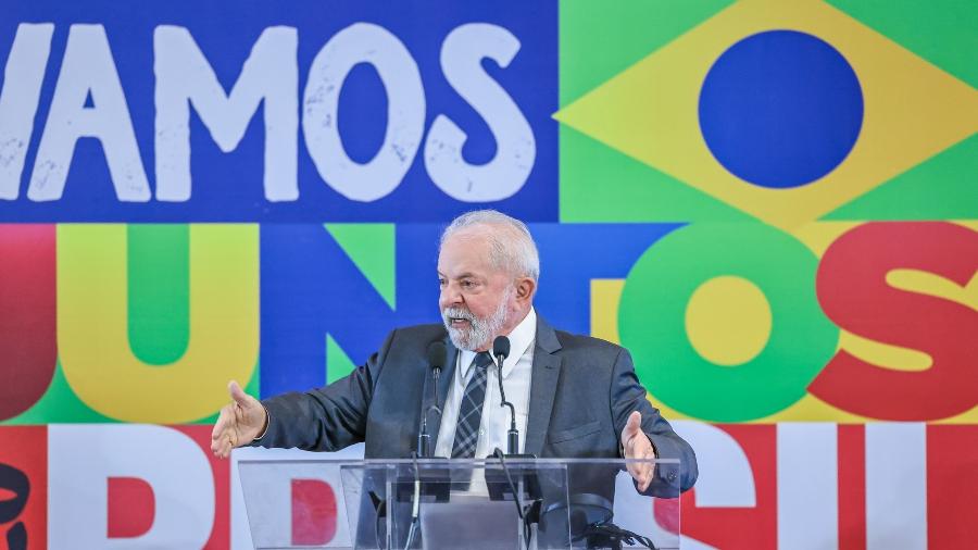 O ex-presidente Lula (PT) fala em evento de campanha - Ricardo Stuckert