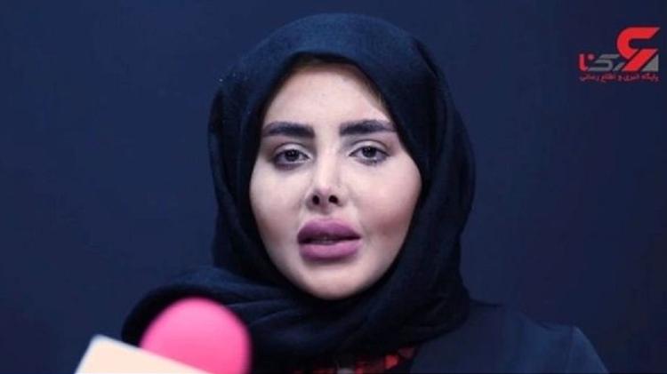 Upon leaving prison, Fatemeh Khishvand, posing as "Angelina Jolie zombie"gave an interview to a state TV - Video Playback - Video Playback