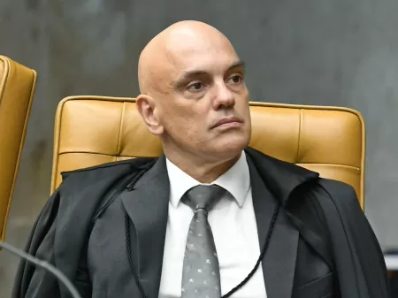 20.out.2022 - O ministro Alexandre de Moraes durante sessão plenária do STF, em Brasília - Carlos Moura/SCO/STF
