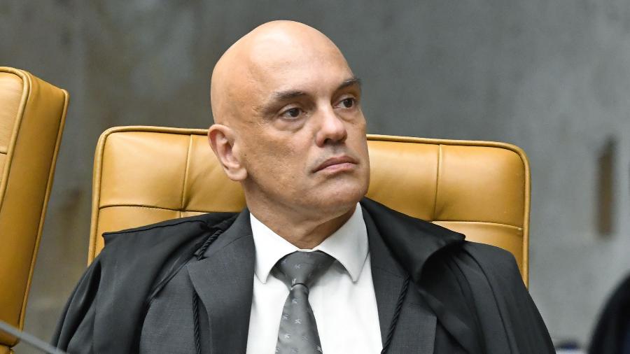O ministro Alexandre de Moraes durante sessão plenária do STF, em Brasília - Carlos Moura/SCO/STF