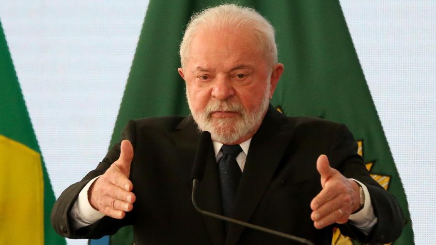 Lula em cerimônia no Palácio do Planalto - FáTIMA MEIRA/FUTURA PRESS/FUTURA PRESS/ESTADÃO CONTEÚDO