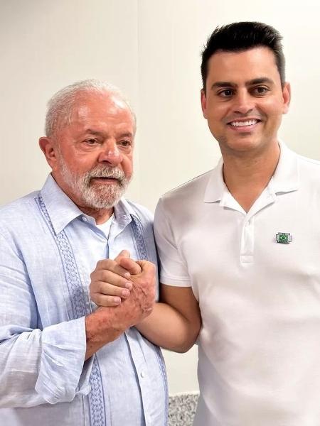 O deputado Yury Paredão (PL-CE) com o presidente Lula (PT) - Reprodução/Instagram