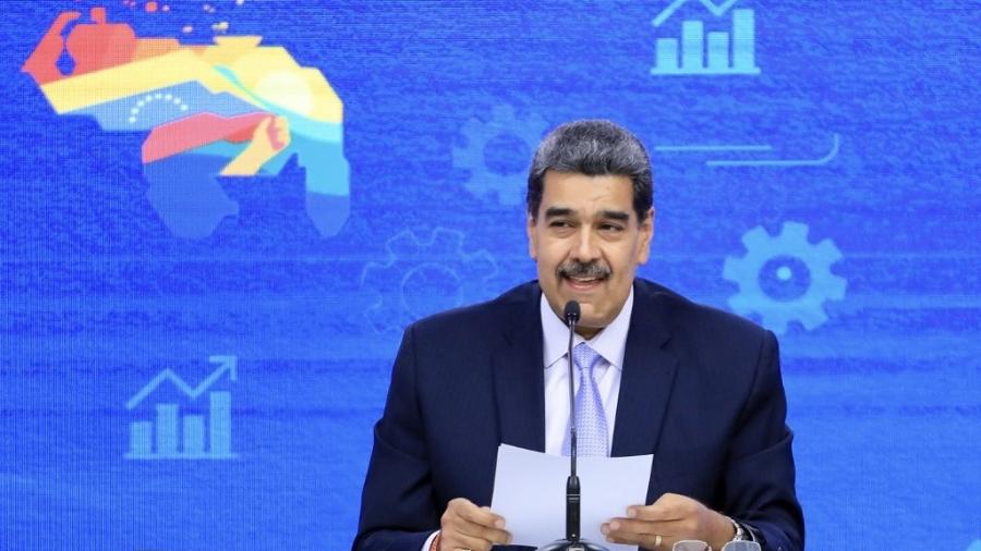 Nicolás Maduro, presidente da Venezuela - ZURIMAR CAMPOS - 28.nov.2023/Presidência da Venezuela via AFP
