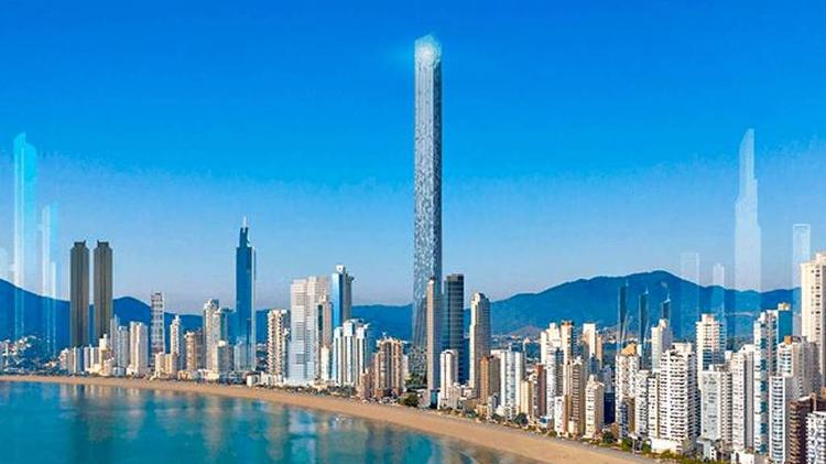 Projeção do edifício Senna Tower, que deve ser o mais alto do mundo