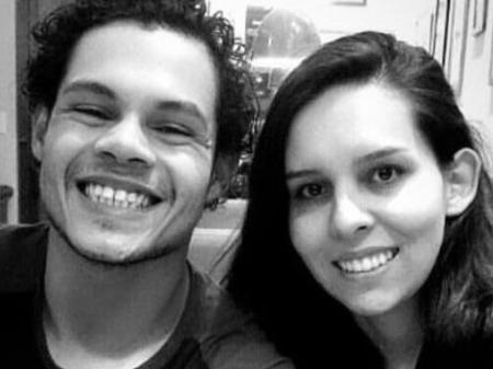 Leonardo Henrique Da Silva, 28, nunca tinha viajado de avião e acompanhava a esposa Hadassa Silva, 26, em uma viagem de trabalho - Arquivo pessoal/Ana Cláudia.