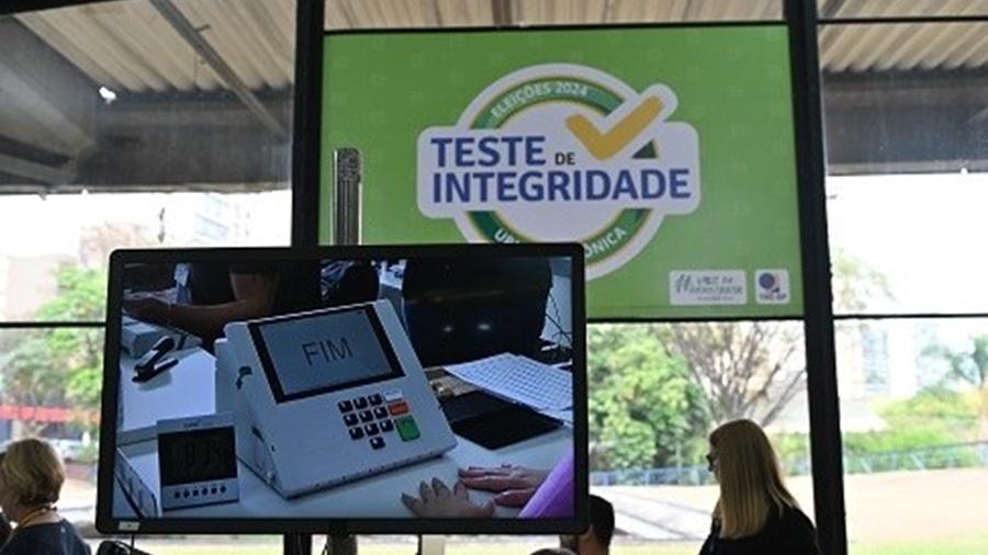 Teste de integridade no segundo turno das Eleições 2024 - Divulgação/TSE