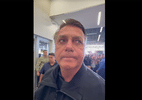 Bolsonaro vai a aeroporto e se diz constrangido por não ir à posse de Trump - 18.jan.2025-Reprodução