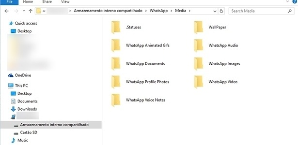 Salvar fotos do WhastApp no PC - parte 5 - Reprodução - Reprodução