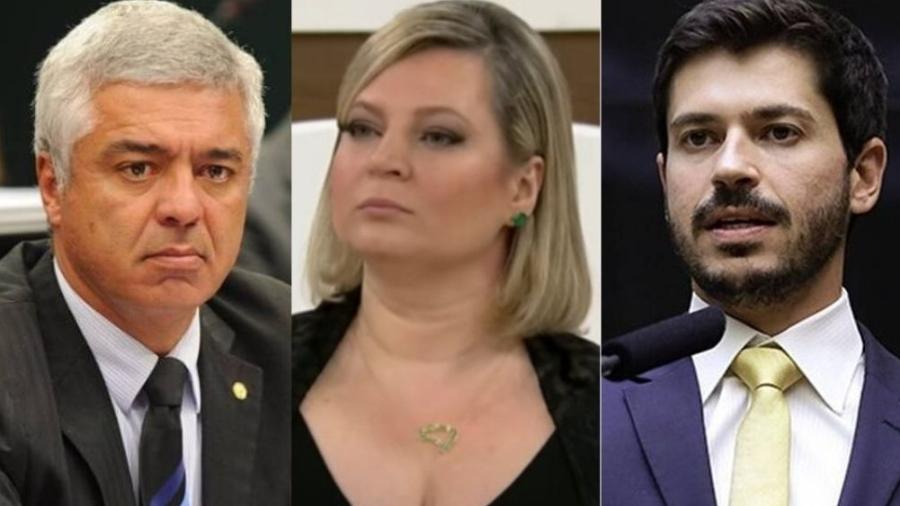 Major Olimpio, Joice Hasselmann e Júnior Bozzella - Divulgação e reprodução de TV