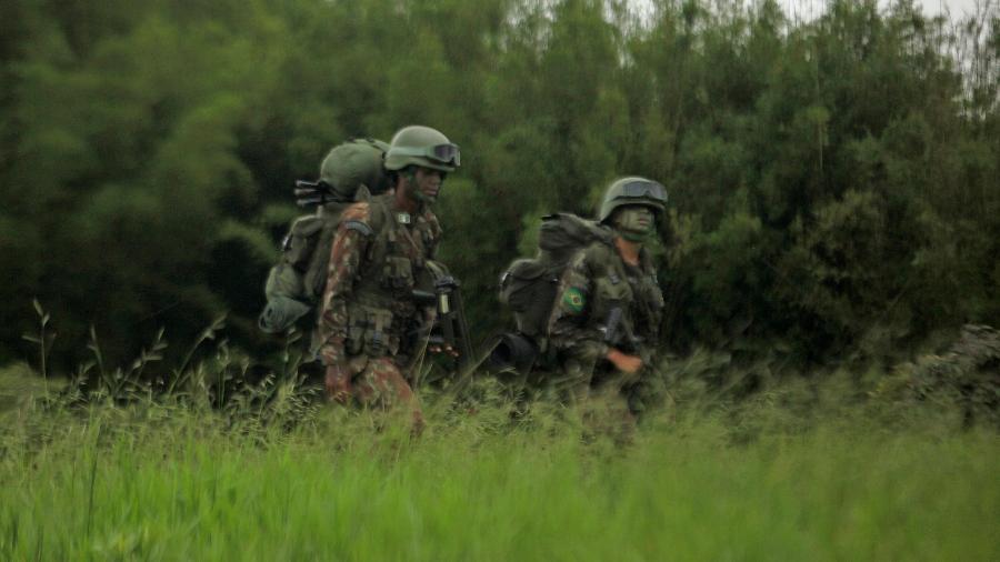 Militares do Exército Brasileiro em exercício - Ernesto Carriço/Enquadrar/Estadão Conteúdo