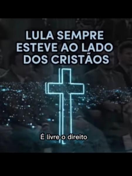 Imagem de vídeo produzido pela campanha de Lula para atrair o voto evangélico - Reprodução