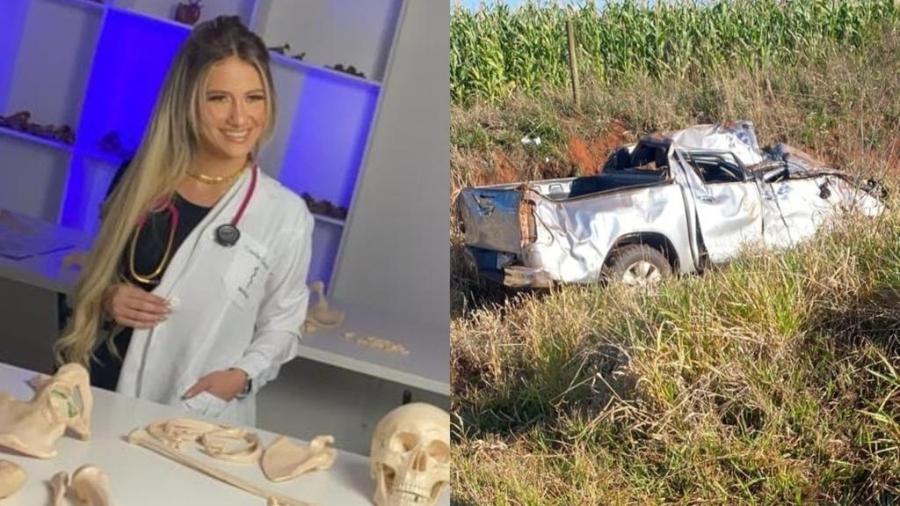 Camila fazia medicina em universidade do Paraguai e morreu após carro que dirigia capotar em rodovia estadual de Mato Grosso do Sul - Reprodução de redes sociais