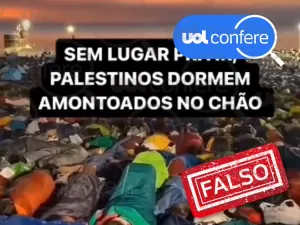 Vídeo mostra católicos em Lisboa, não palestinos dormindo no chão