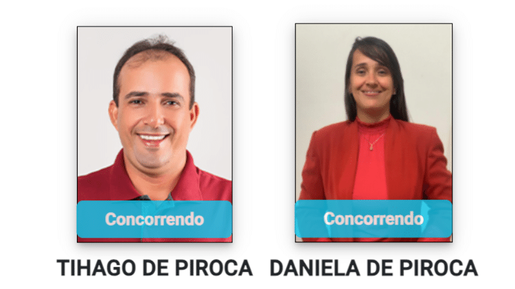 Tihago de Piroca e Daniela de Piroca disputam cargos no mesmo município